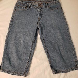 Jean shorts, size 12, blue denim